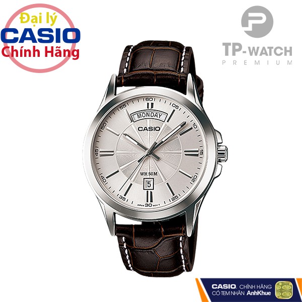 Đồng Hồ Nam Casio Standard MTP-1381L-7AVDF Chính Hãng | Casio Standard MTP-1381L-7A Dây Da