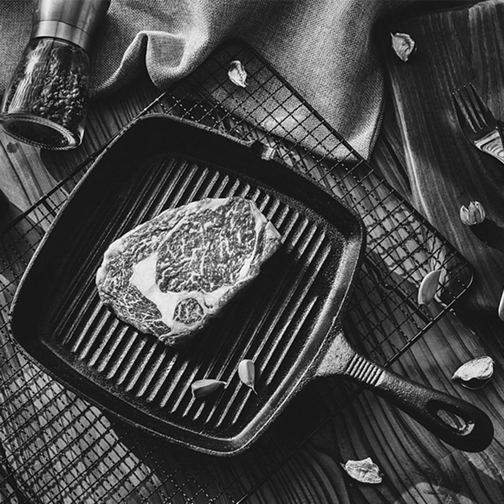 Chảo Chiên Bằng Sắt Hình Vuông Chất Lượng Cao