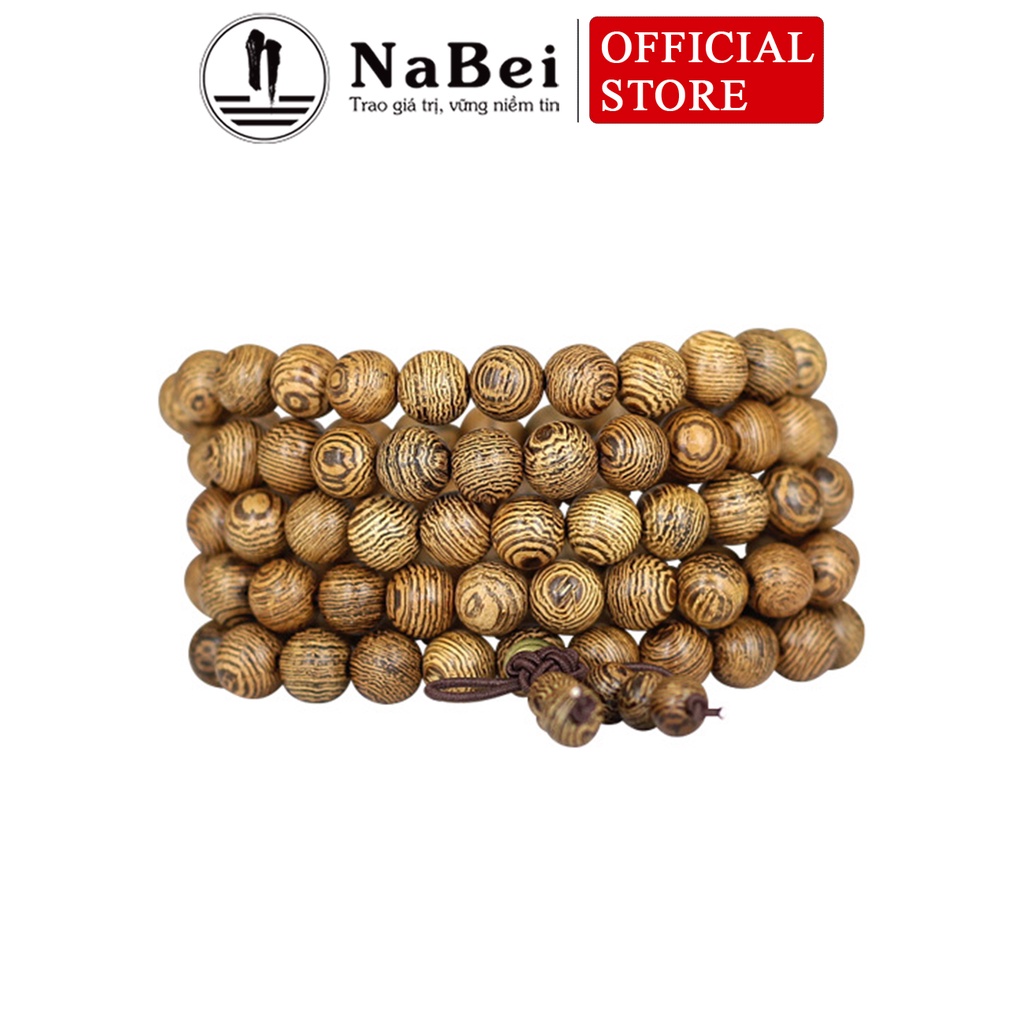 Chuỗi Vòng Tay Gỗ Trầm Hương 108 Hạt Phù Hợp Cho Nam Nữ Mệnh Kim, Thủy, Mộc, Hỏa Thổ NB344 - Phong Thủy NaBei Store