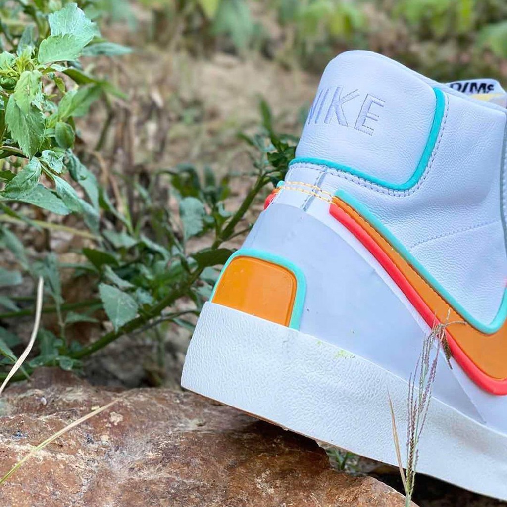 (AUTHENTIC 100%) Giày Sneaker Thể Thao Nike Blazer Mid 77 Infinite White Kumquat DC1746-100 Chính hãng 100%