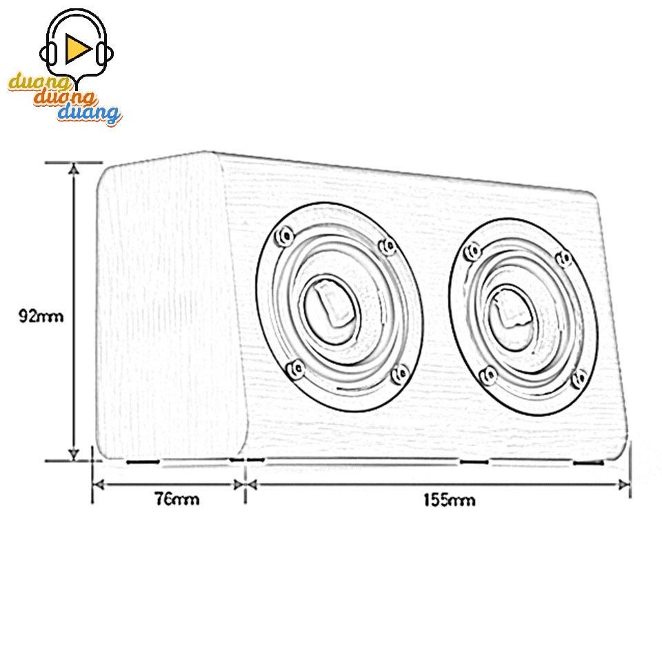 Loa bluetooth vẫn gỗ w7, Loa vi tính mẫu mới thiết kế độc đáo pin 1500mah nghe nhạc liên tục 8h - Bảo hành 12 Tháng