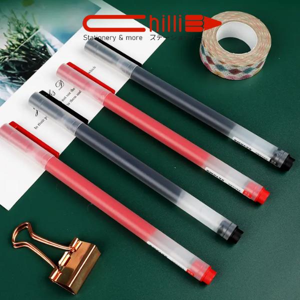 Bút Gel Beifa Ngòi 0.5MM 2 Màu Đen, Đỏ Mực Trơn Thấm Nhanh, Dễ Dàng Sử Dụng.