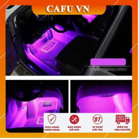 Đèn led 7 màu đèn led cảm ứng theo nhạc + Khiển - CAFU VN