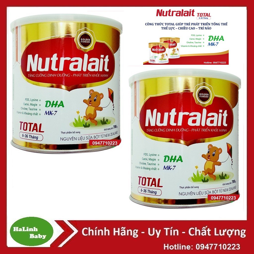 ComBo 2 Lon Sữa Nutralait Toltal 700g [Date mới nhất]