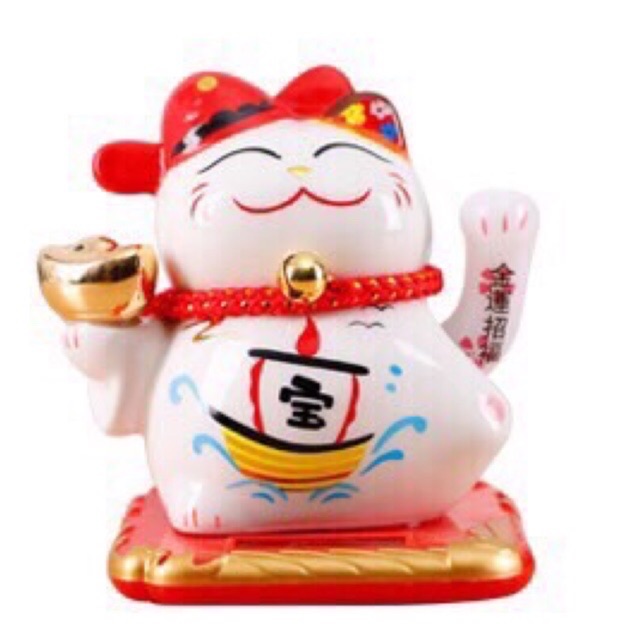 Mèo thần tài may mắn Neko maneki 16cm