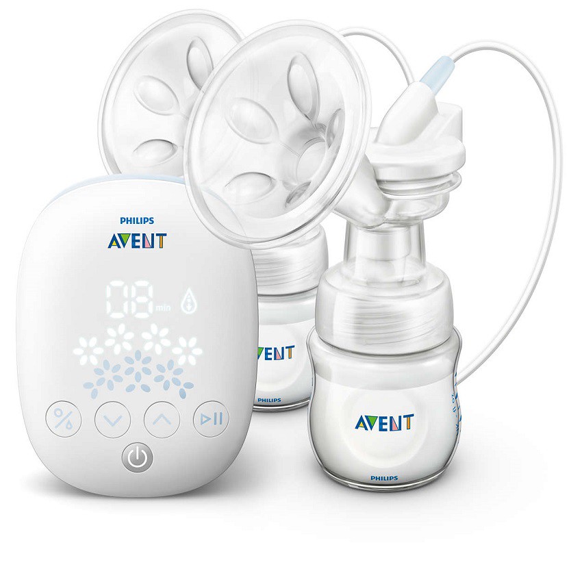 Máy hút sữa điện đôi Philips Avent, chế độ hút sữa xen kẽ giúp mẹ cảm thấy thoải mái và thư giãn, trọng lượng nhẹ