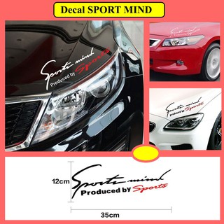 Tem Dán Sport Mind Thể Thao - Dán Nắp Capo Ô Tô