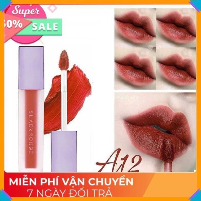 🎁NEW🎁 Son Black Rouge A12 ⚡️𝑯𝒂̀𝒏𝒈 𝑯𝒂𝒏𝒅𝒎𝒂𝒅𝒆⚡️ Màu Đỏ Nâu Trầm | Thế Giới Skin Care
