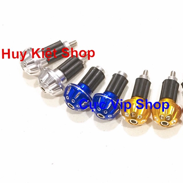 (Dùng Cho Mọi Loại Xe) Gù Tay Lái Nhôm CNC Chấm Bi Số 26 Cao Cấp