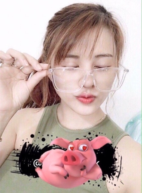 Kính gọng trắng trong phom to thời trang | BigBuy360 - bigbuy360.vn