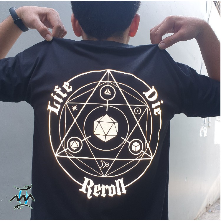 Áo thun phản quang vòng tròn Magic circle hình to cực chất TD store