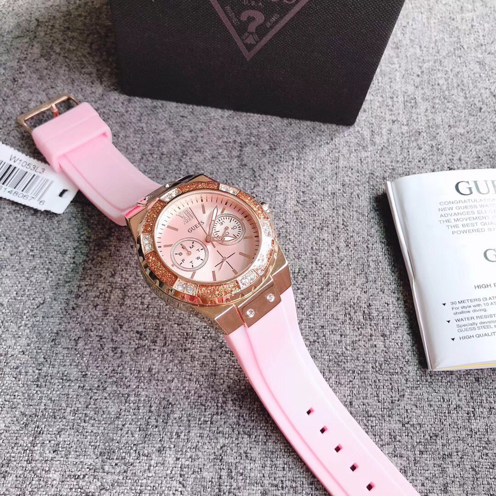 Đồng Hồ Nữ Guess Dòng Limelight W1053L1- W1053L2-W1053L3-W1053L5-W1053L6-W1053L7,Dây Cao Su , Size 38mm
