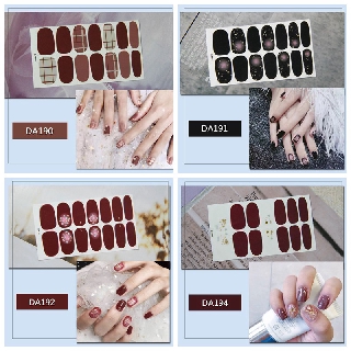 ❀Nail dán❀Làm móng không thấm nước 14 miếng dán DA61-DA80