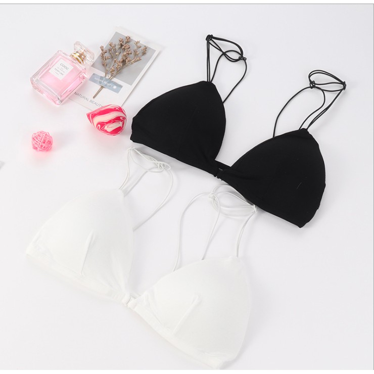 Áo bra cotton 2 dây, áo lót ngực thắt vai cao cấp quyến rũ cho nữ M19 | BigBuy360 - bigbuy360.vn