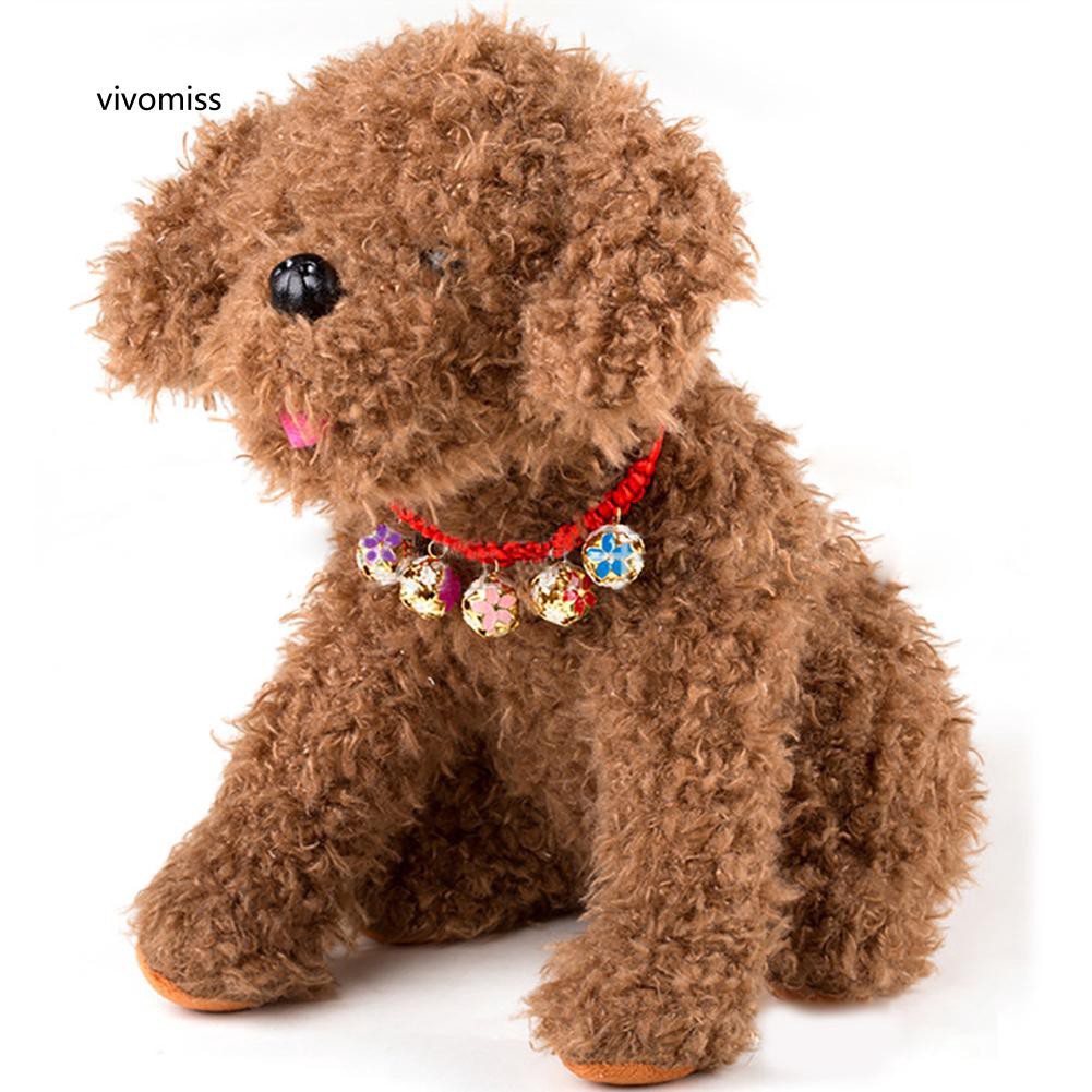 Vòng cổ bện dây có chuông dành cho thú cưng