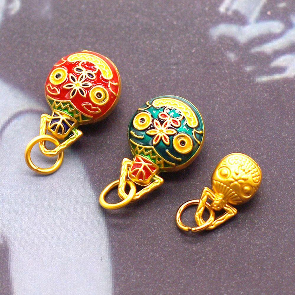 IVORY Vòng Tay Mặt Hình Quái Vật Nuốt Cát Phong Cách Vintage|Phụ Kiện Làm Vòng Cổ Thủ Công Màu Xanh Dương Độc Đáo