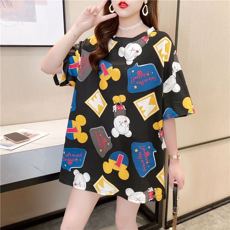 2021 summer new short-sleeved T-shirt women's wild loose top trend