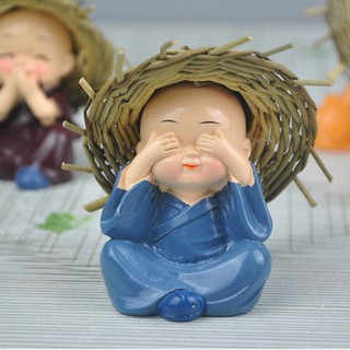 Bộ Tượng Chú Tiểu Tứ Không Có Nón Rơm
