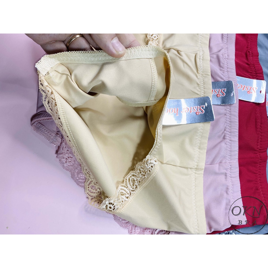 Quần lót Sisterhood 472 ống rộng viền ren lưng cao hàng nhập khẩu Thái Lan