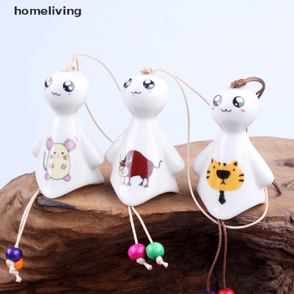 Chuông Gió Bằng Sứ Hình Búp Bê Trang Trí Nhà Cửa