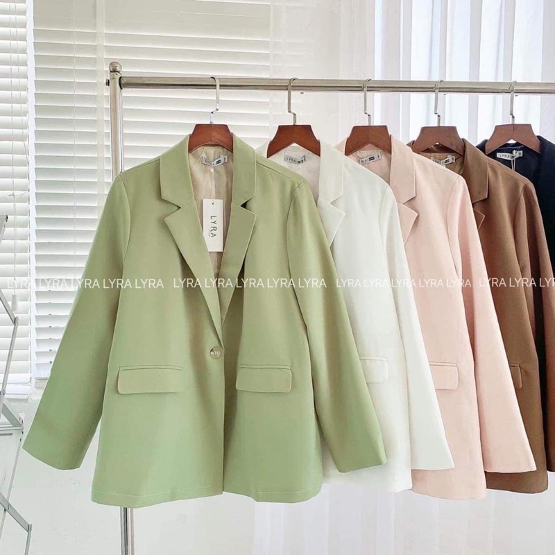 Áo khoát blazer hàng quảng châu cao cấp : đen, be, xanh bơ, nâu tây, nâu choco(hàng có sẵn) | BigBuy360 - bigbuy360.vn
