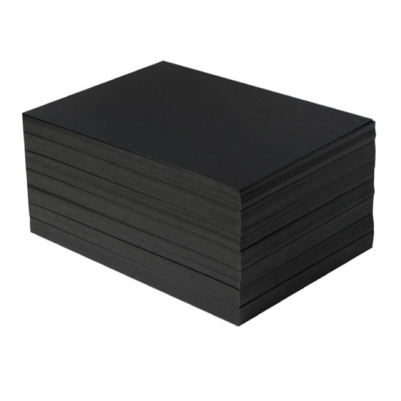 Giấy bìa màu đen A0/A1/A2 - 10 tờ/tập