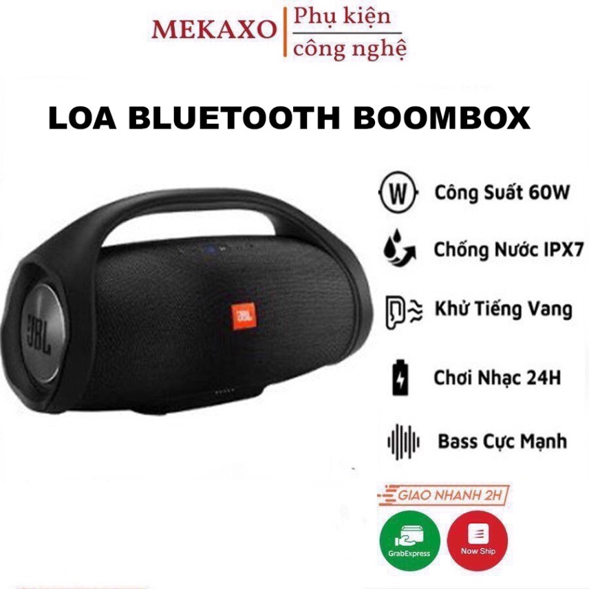 Loa Bluetooth JBL BOOMBOX Du Lịch Đa Năng giá rẻ công xuất 60W nhỏ gọn [ BH 06 Tháng 1 Đổi 1 ]