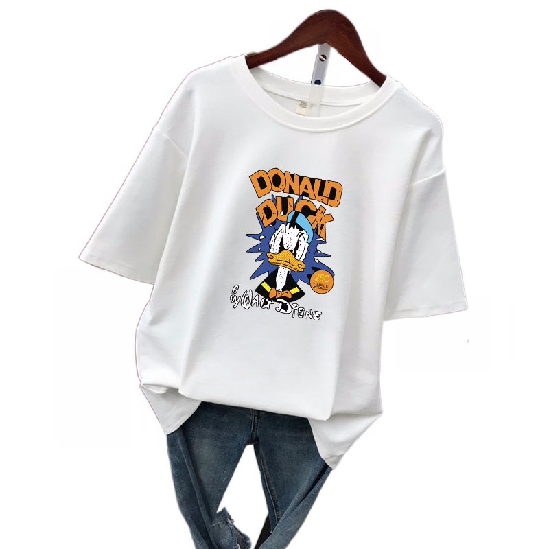 Áo Thun Tay Lỡ Donal Duck ATIN87 Vải Cotton Mềm, Co Giãn 4 Chiều - Áo Phông Unisex nam in nhiệt năng động, trẻ trung | BigBuy360 - bigbuy360.vn