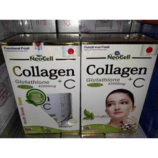 Viên Collagen + C Glutathione 42000mg làm đẹp da, nám da, vàng da, chỗng lão hoá da