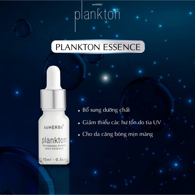 Tinh Chất Trắng Da Giảm Nám soHERbs Plankton Essence 30ml