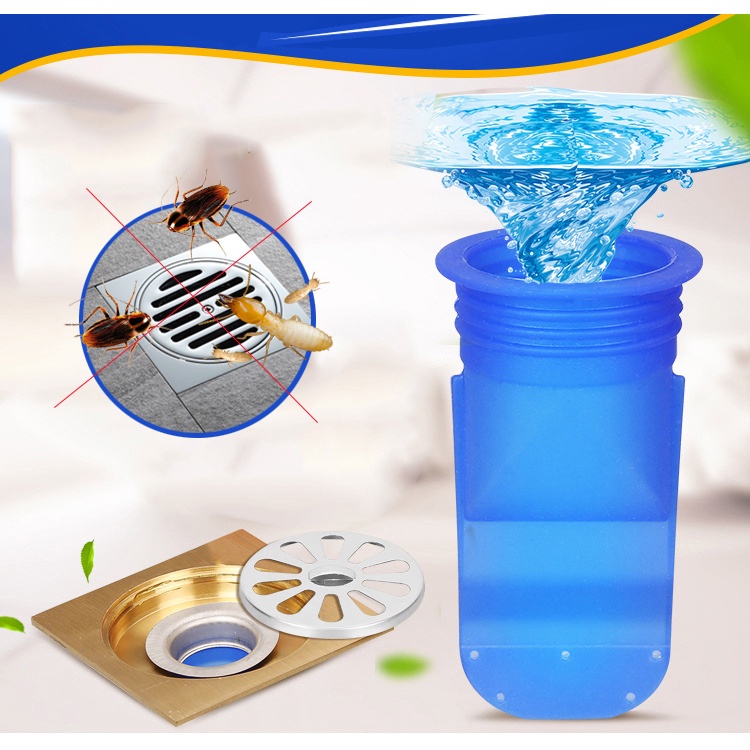 Bộ chặn mùi nắp công, ngăn côn trùng silicon nắp kim loại