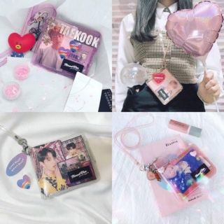 [Tặng ảnh Kpop, sẵn] Ví trong suốt Almost Blue