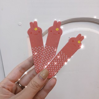 Dũa móng tay hồng cute hàn quốc, nail, matxa tay