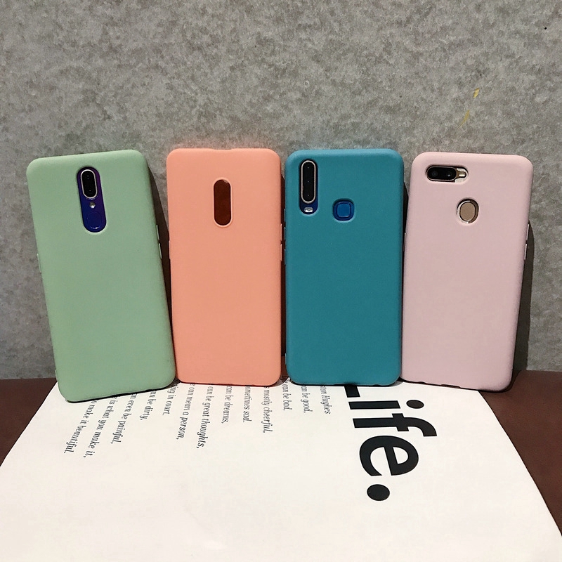 Ốp điện thoại TPU mềm nhám màu trơn đơn giản cho Redmi 4A 5A 6A 7A 8A 6 7 8 Plus Note 4 5 6 7 Pro