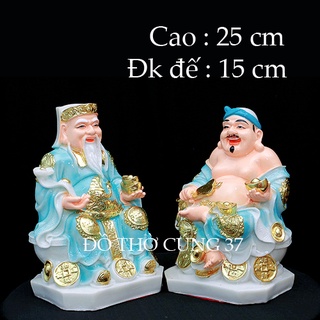 Tượng thần tài thổ địa màu xanh biển