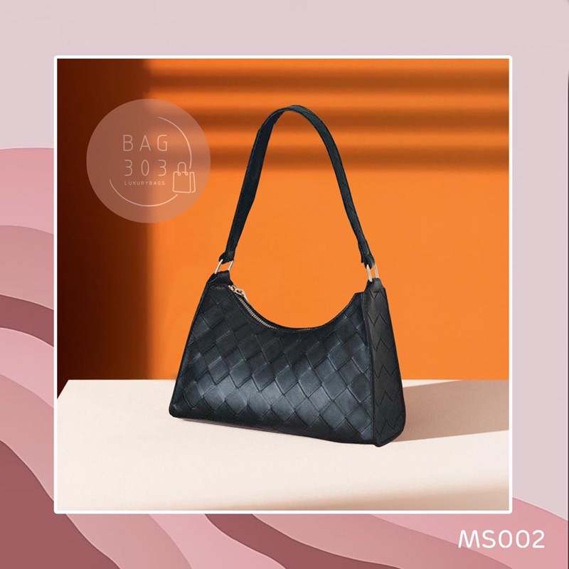 Túi xách đeo vai kẹp nách nữ da PU cao cấp đan chéo - Bag303