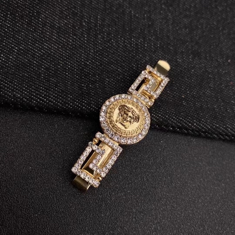 kẹp tóc versace đính đá thương hiệu sang chảnh [hình tự chụp]