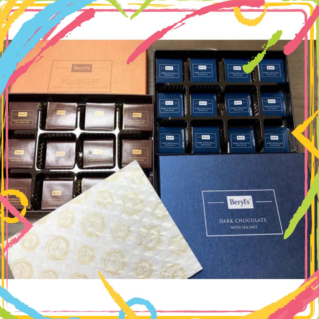 Choco Beryls 216g Dark Chocolate ( Hộp giấy )