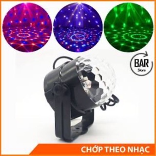 Đèn led xoay theo nhạc nhiều màu trang trí