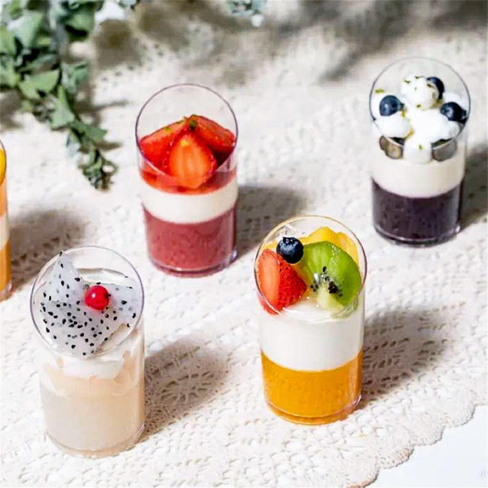 JANE Set 10 / 20 Cốc Đựng Bánh Mousse Trong Suốt Tiện Dụng