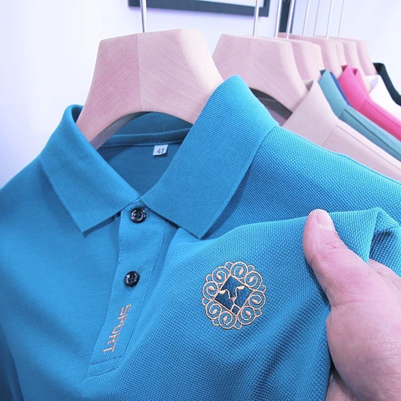 Áo polo Ngắn Tay Màu Sắc Đơn Giản Dành Cho Nam