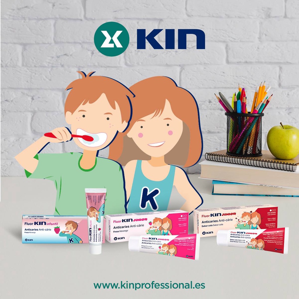 SMILE LIFE | Kem Đánh Răng FLUOR KIN JUNIOR 95g - Ngừa Sâu Răng Cho Trẻ Em Từ 6 Tuổi