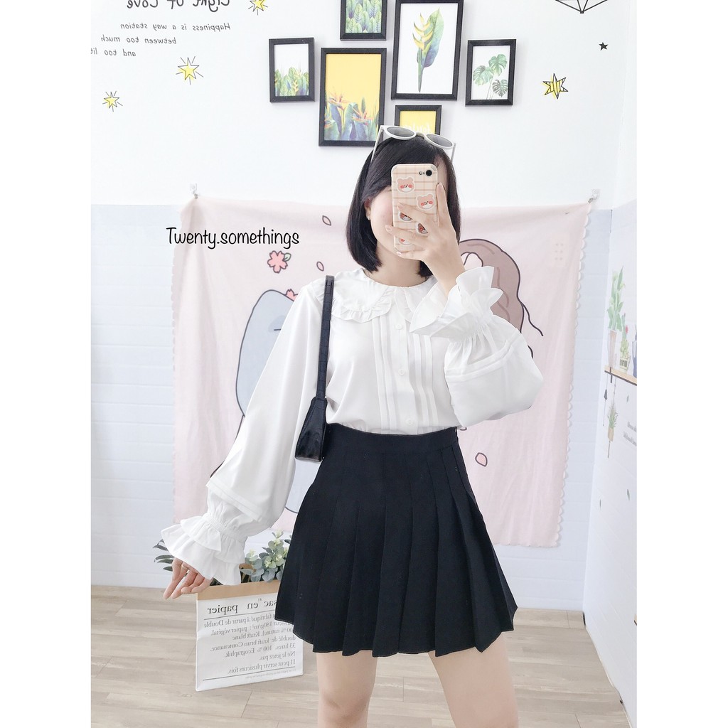 CHÂN VÁY TENNIS XẾP LY HQ ULZZANG QUẢNG CHÂU (ảnh thật/sẵn/video)