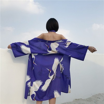 Kimono Jackets nam nữ dáng dài cực chất có kèm dây buộc eo - ảnh thật cuối