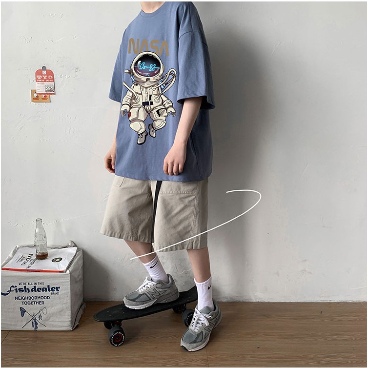 [Mẫu Mới] Áo Thun Nam Nữ Unisex Form Rộng Tay Lỡ Cổ Tròn Phi Hàng Gia mixxstoreTOP NAM 178V1