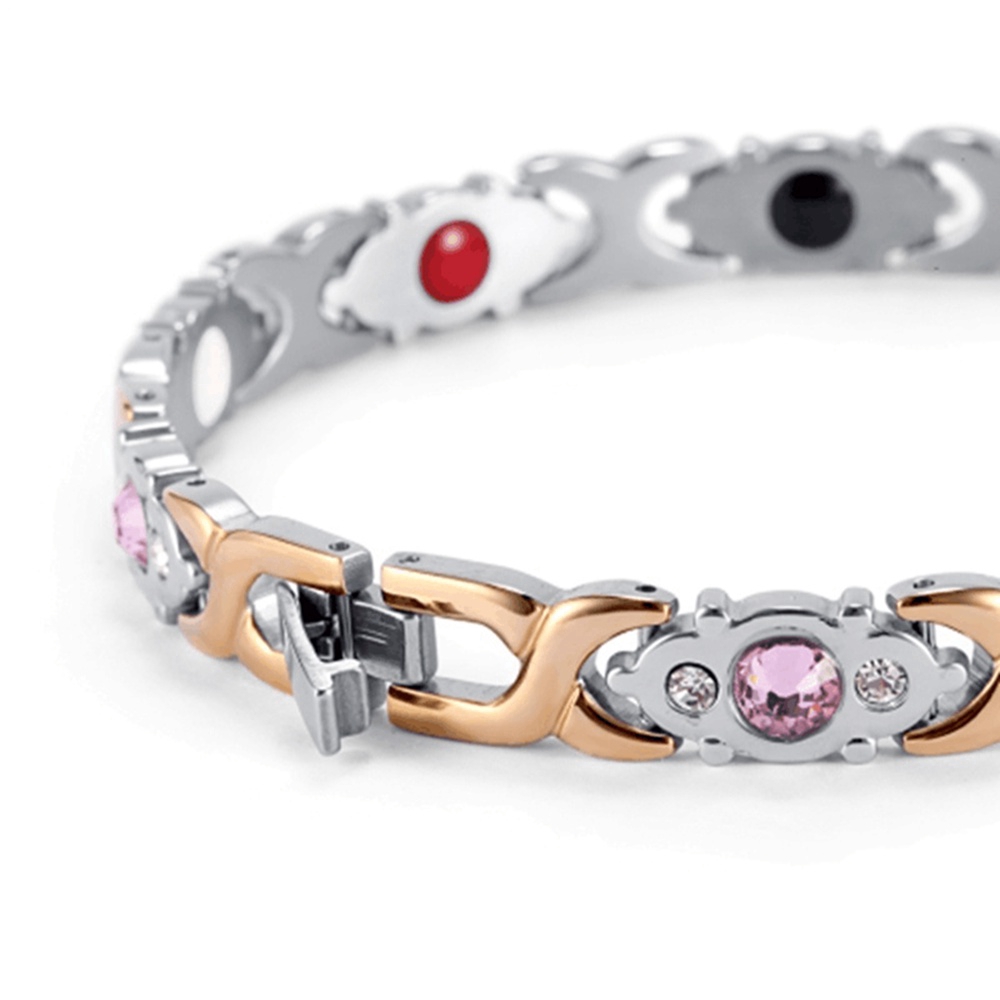 Crystal Gem Women Health Bracelet Energy Magnetic Fashion Jewelry Female Bracelet Girl Gift