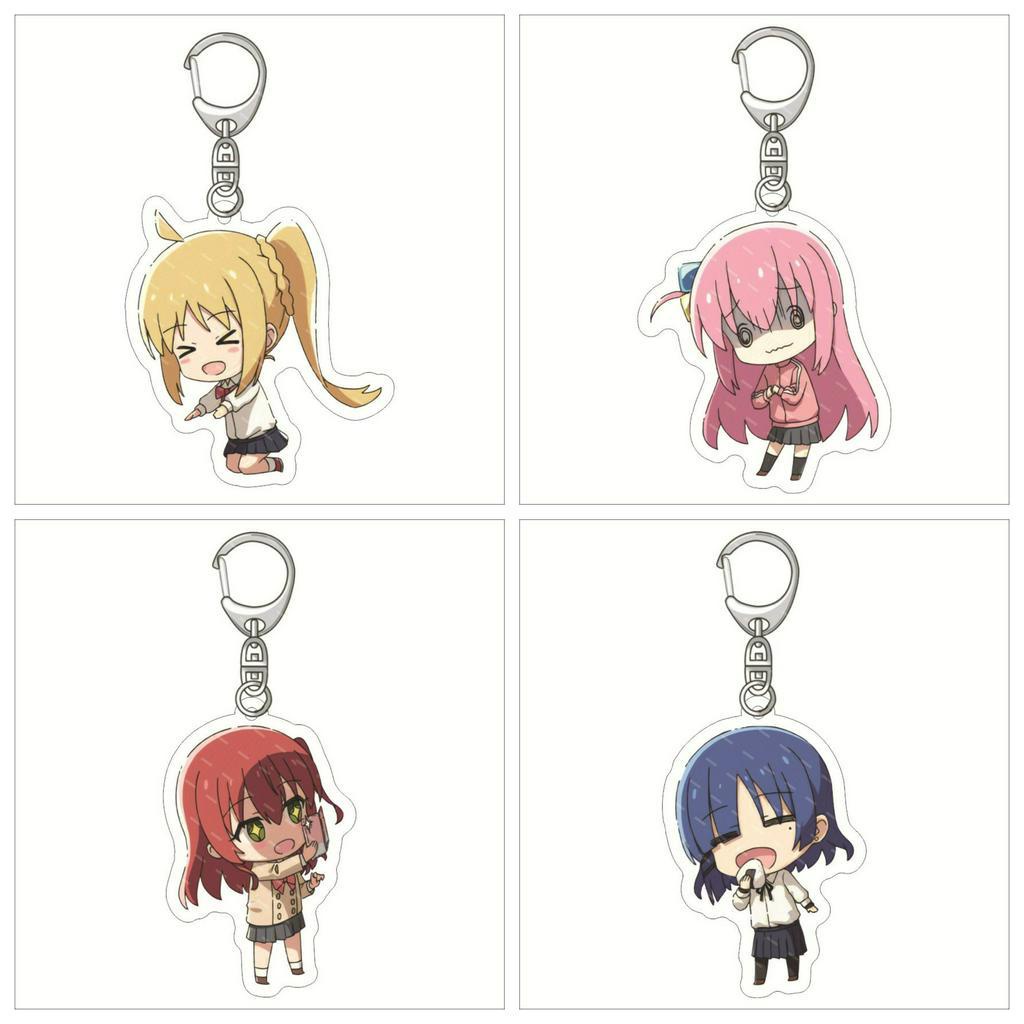 Móc khóa BOCCHI THE ROCK! ver BIỂU CẢM keyring in hình anime mica acrylic dễ thương chibi tiện lợi