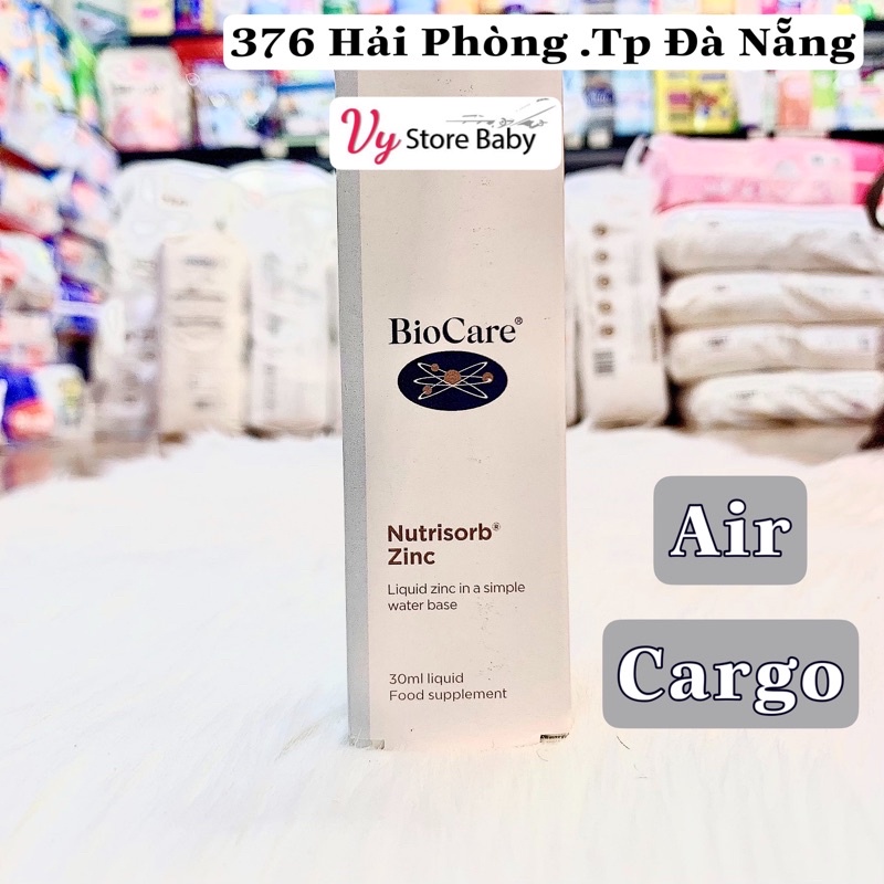 Kẽm Nước Biocare Nutrisorb ZinC (30ml), kẽm nhỏ giọt Bio care Anh (UK)