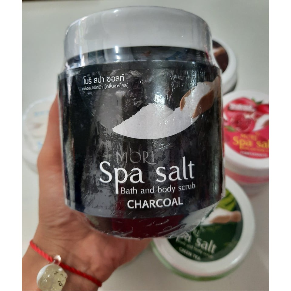 Muối Tẩy Da Chết Mori Spa Salt CHARCOAL Than Hoạt Tính 700g