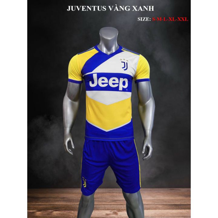 Áo Đấu Juventus 2021-2022 Màu Vàng Tay Ngắn